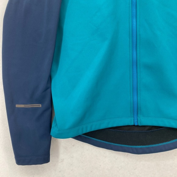 Pearl Izumi Cycling Jacket Mens Large Blue Color Block Soft Shell Outdoors - Picture 3 of 13